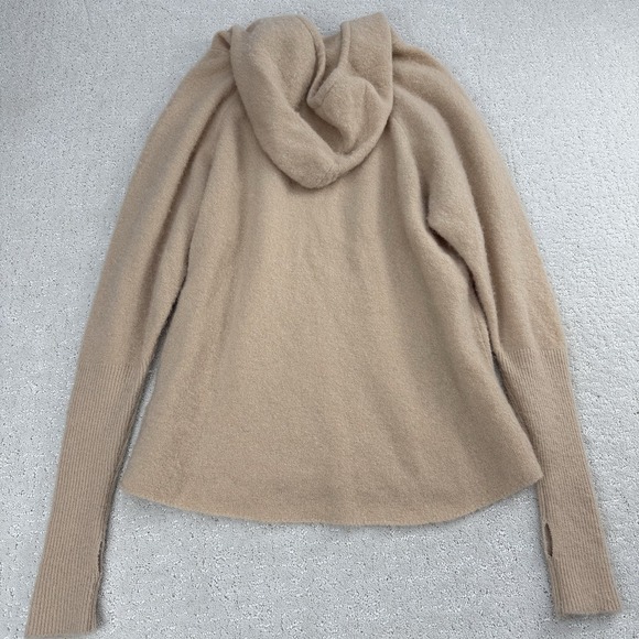 Mes Demoiselles Pichu Hoodie Womens 0 Beige Wool Alpaca Knit Sweater $380 - Picture 3 of 11